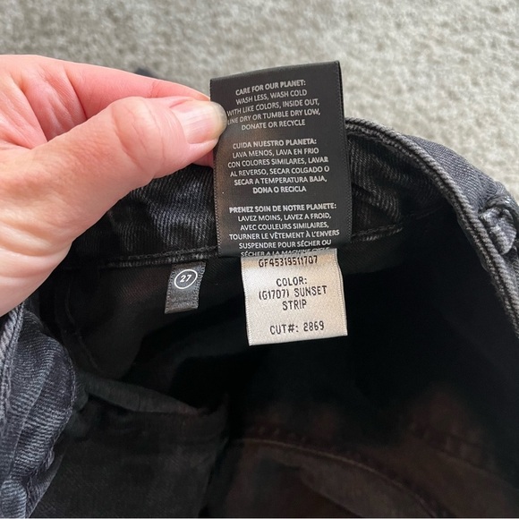 GRLFRND Black Hailey Low Rise Slim Boot Jean with Slit jean women’s size 27 NWT - Picture 9 of 14